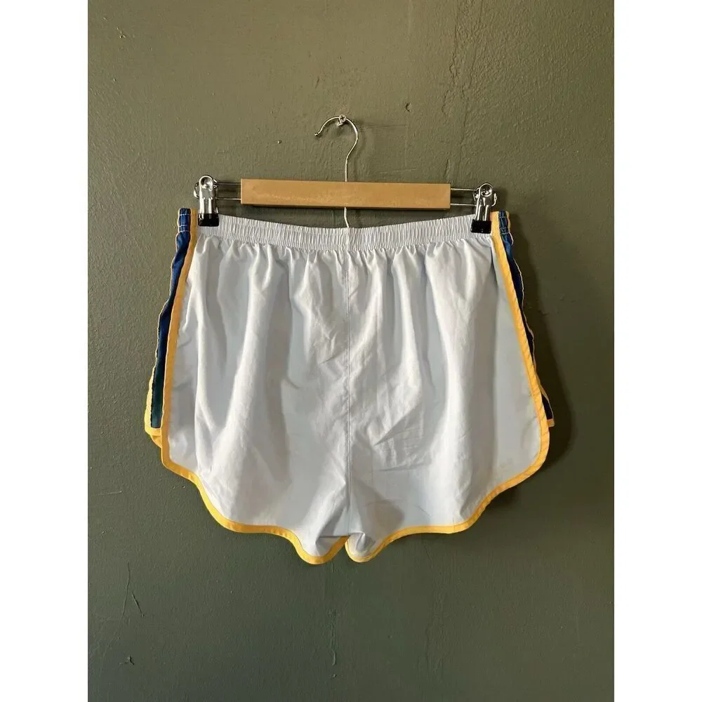 Nike Womens Blue Athletic Lined Running Shorts Size Large Dri-Fit